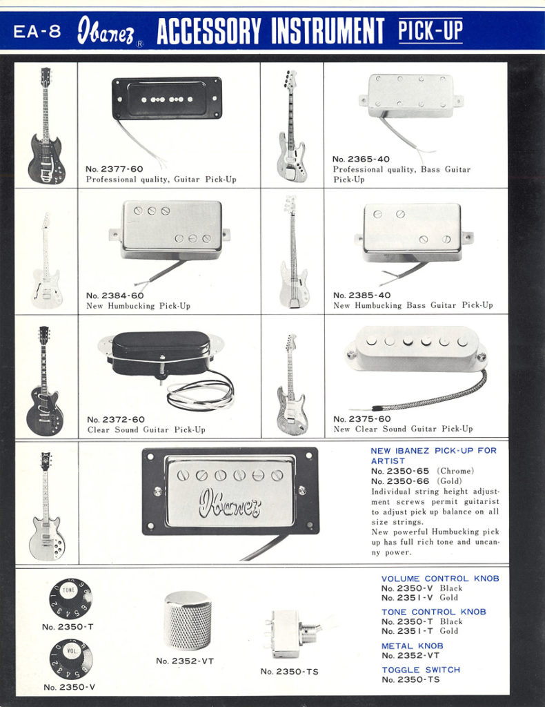 Catalogs Ibanez Vintage Guitars