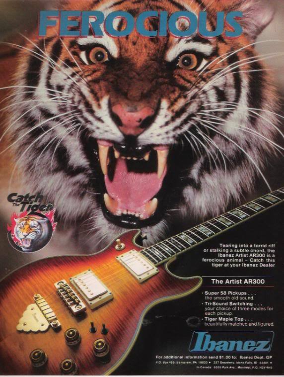 Artist AR300 CS  Catch The Tiger 83  Ibanez Vintage Guitars