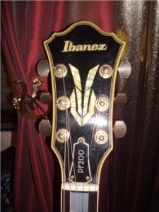 Post Lawsuit Headstock & Rabbit Ears Logo on a PF200